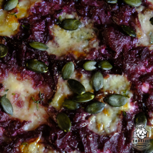 Rotkohl-Flammkuchen